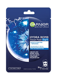 Garnier Skin Naturals Hydra Bomb Tissue Mask Night noćna maska za lice